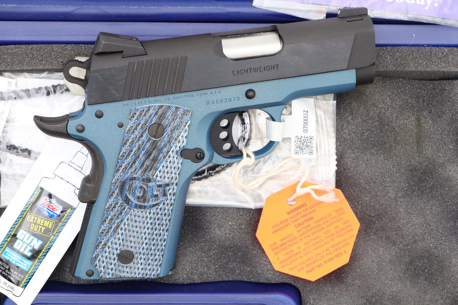 Gorgeous Colt Defender, Talo, Blue Titanium Frame, NIB,  DXE03070, FB01425 - Image 3