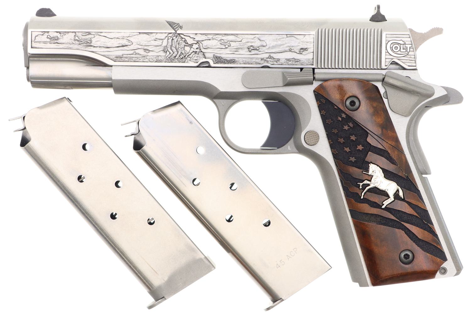 Colt Iwo Jima Engraved, Government Model, TDL232, FB01426 - Image 2