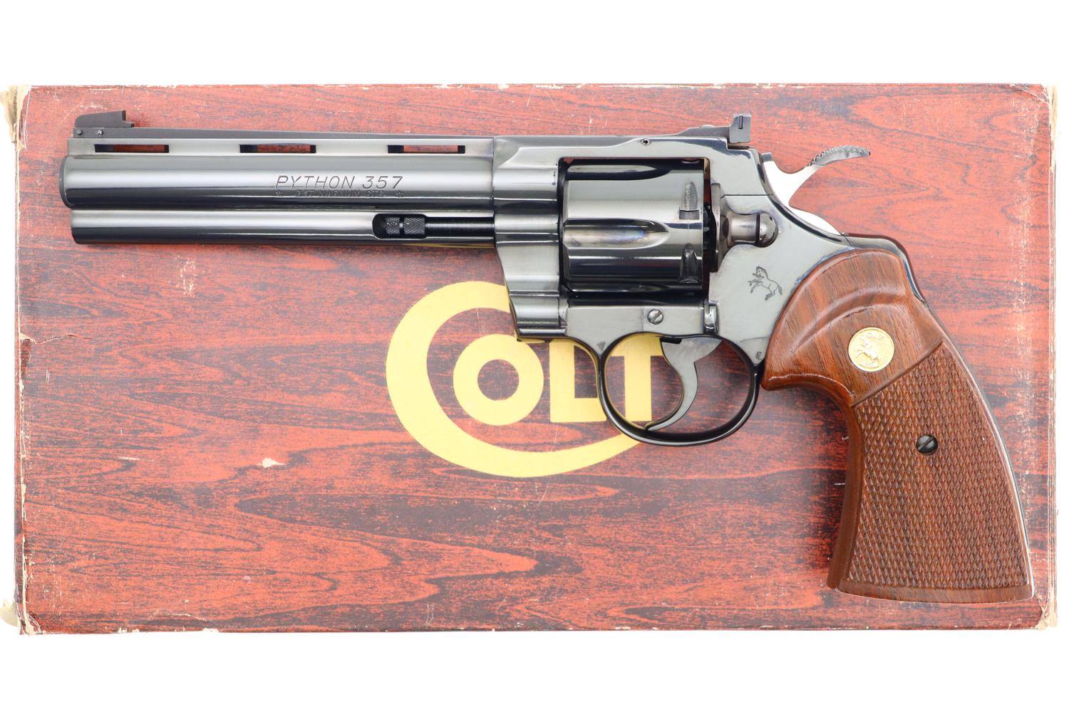 Colt Python, Matching Factory box, Made in 1979, V51077, FB01429