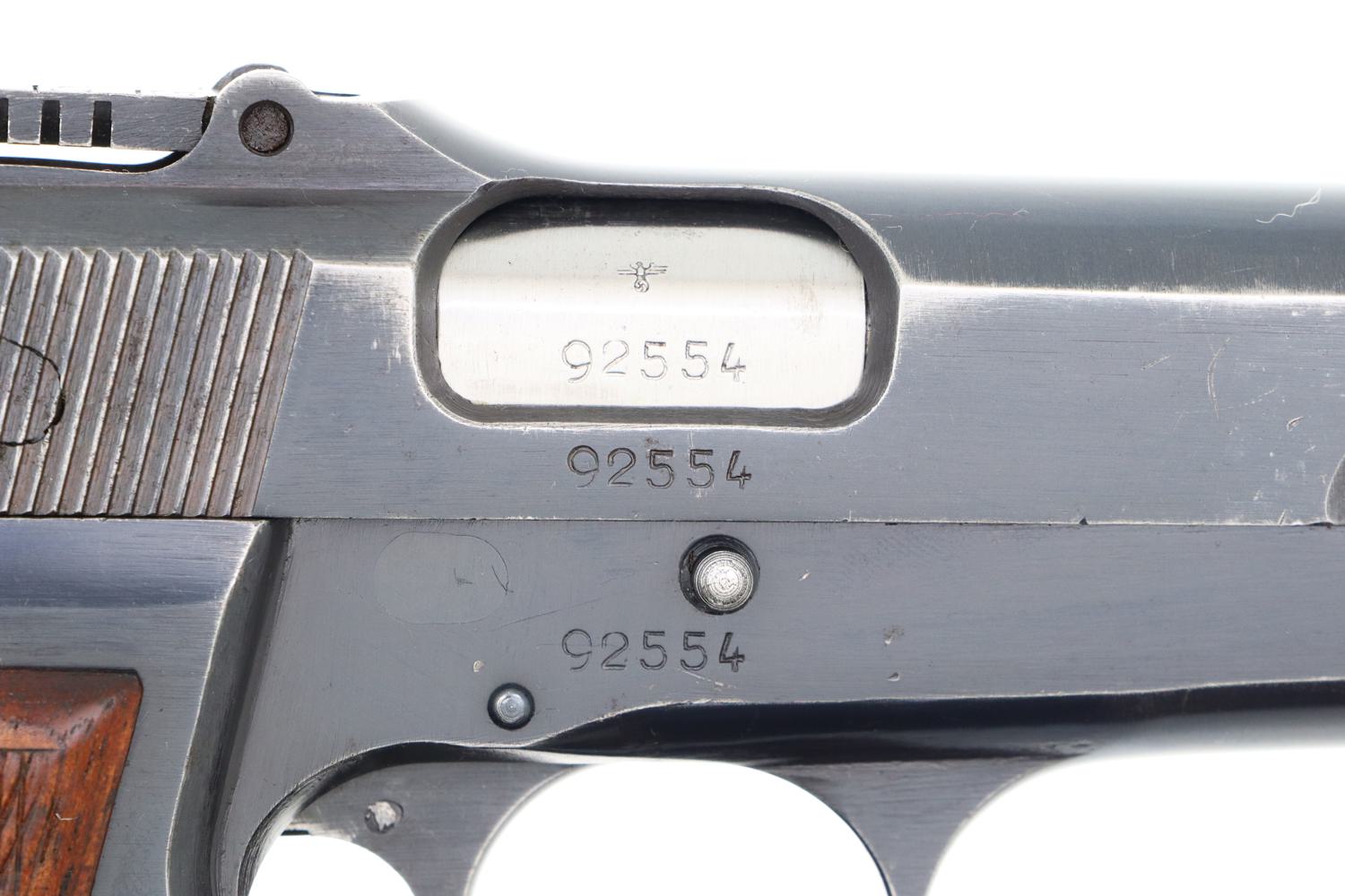 FN High Power Pistol, Tangent Sight, German WWII, 92554, FB01445 - Image 4