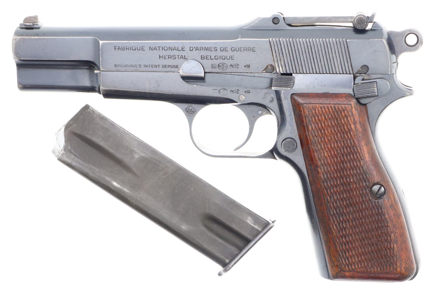 FN High Power Pistol, Pre-War, Belgian Army, 42742, FB01442