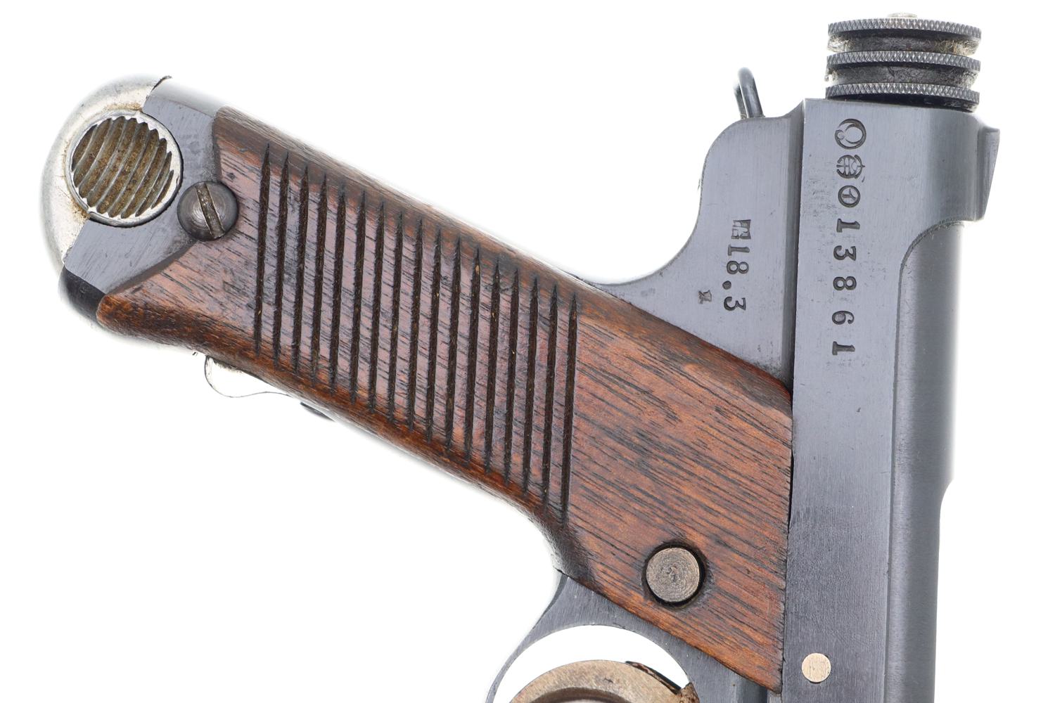 Japanese Type 14 Nambu Pistol, Factory Matching Mag, 13861, FB01368 - Image 6
