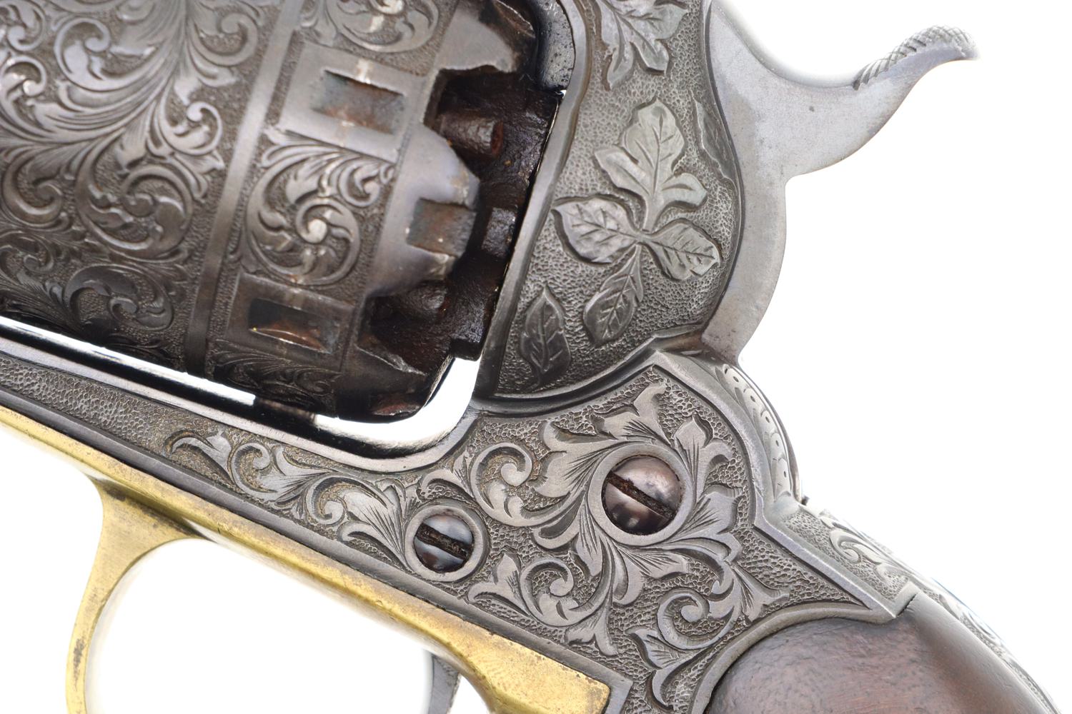 Remington 1858 New Model Army Revolver, Engraved, Cal .44, 56905, O-128 - Image 8
