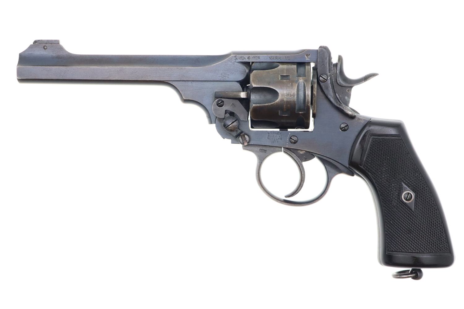 Webley Mark VI Revolver, British Military WWI, .455, 74920, FB01374 - Image 2