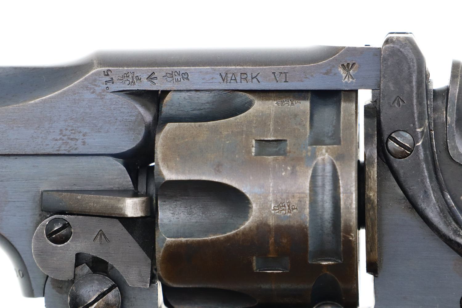 Webley Mark VI Revolver, British Military WWI, .455, 74920, FB01374 - Image 5