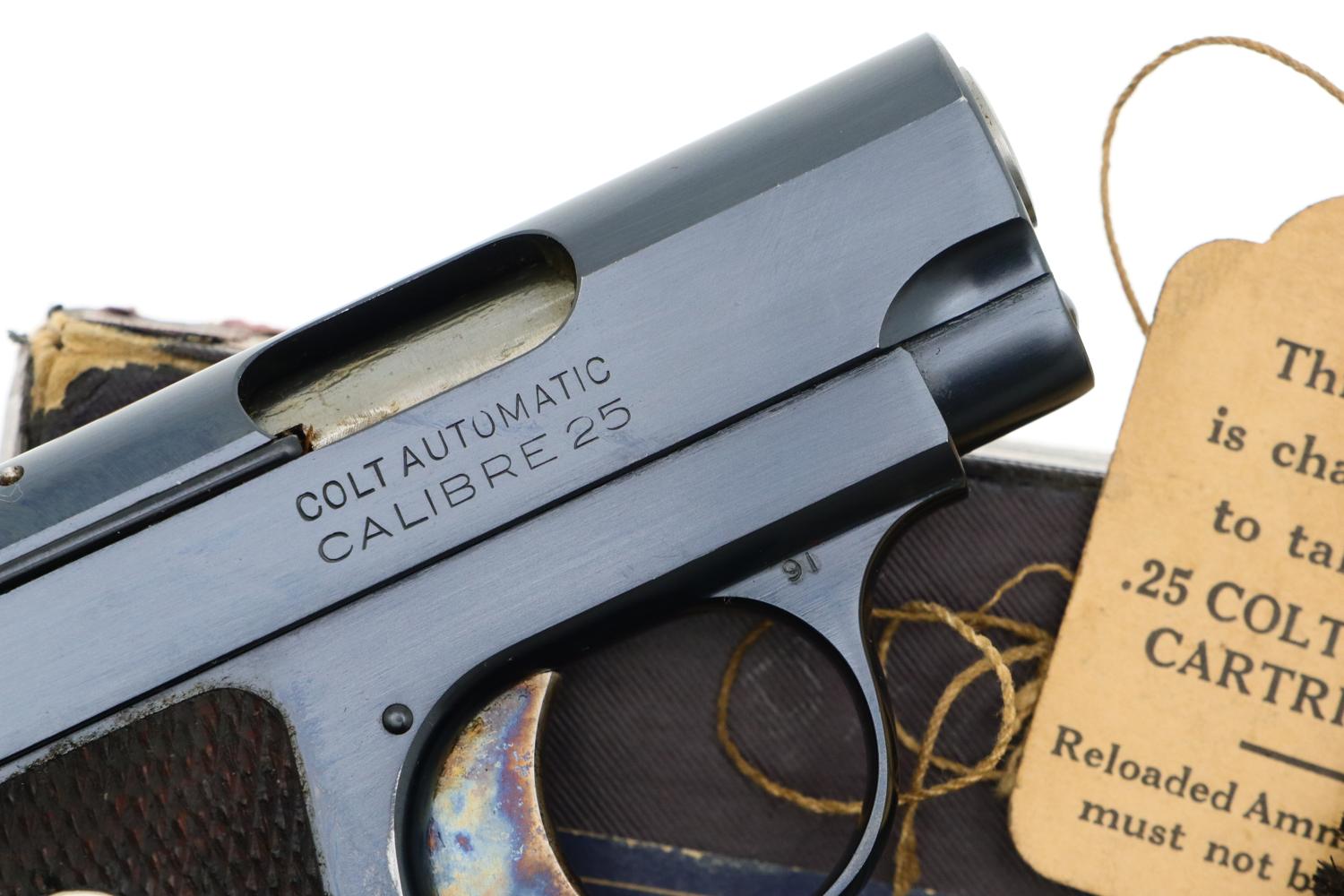 Colt 1908 Vest Pocket Pistol, Boxed,  #375139, FB01531 - Image 3