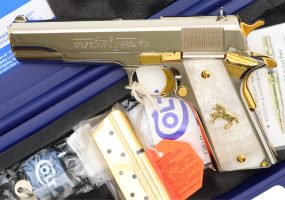 Colt, Government Model Pistol, GOLD, .38 Super, 2930970, FB01427