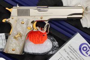 Colt, Government Model Pistol, GOLD, .38 Super, 2930970, FB01427