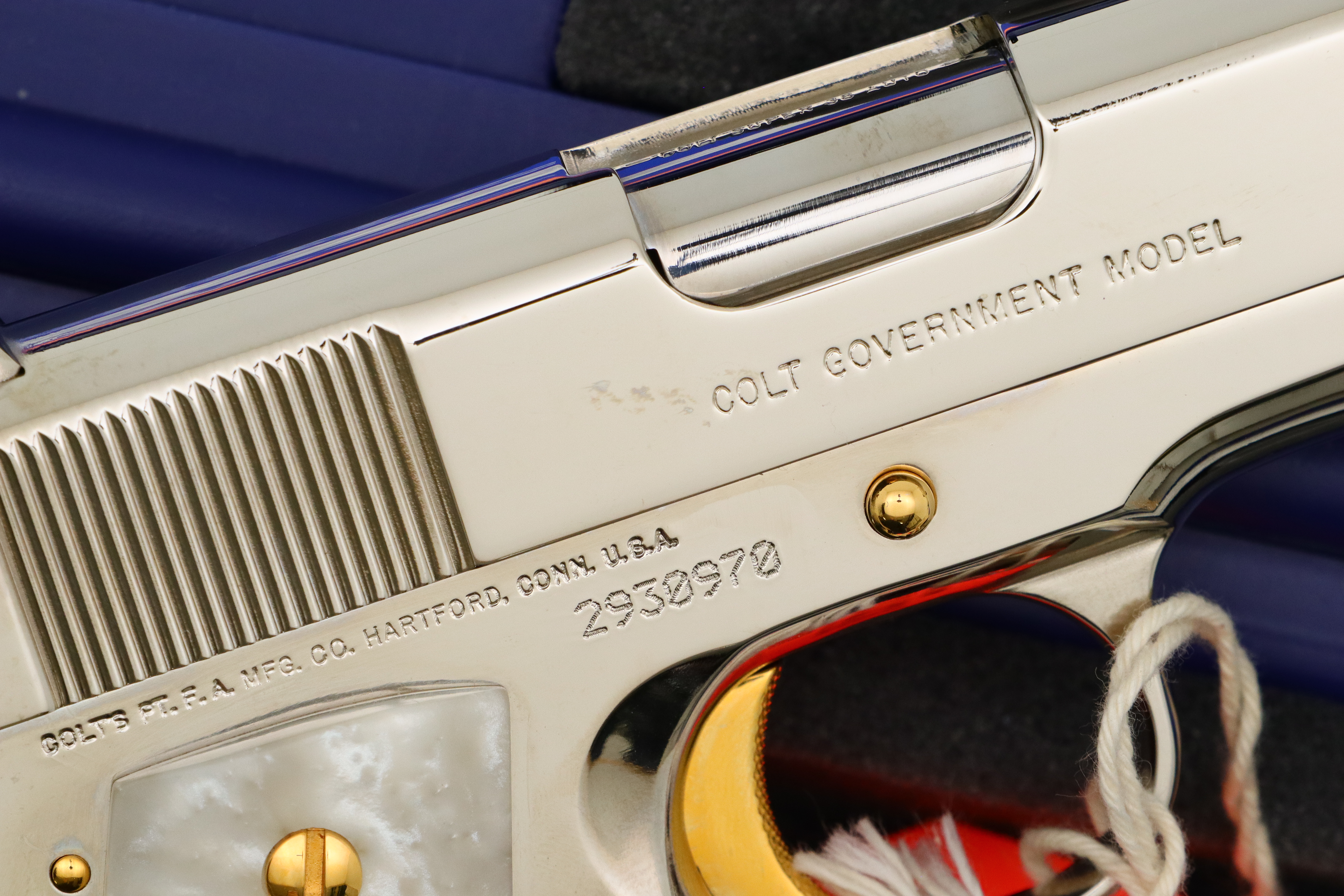 Colt, Government Model Pistol, GOLD, .38 Super, 2930970, FB01427 - Image 4