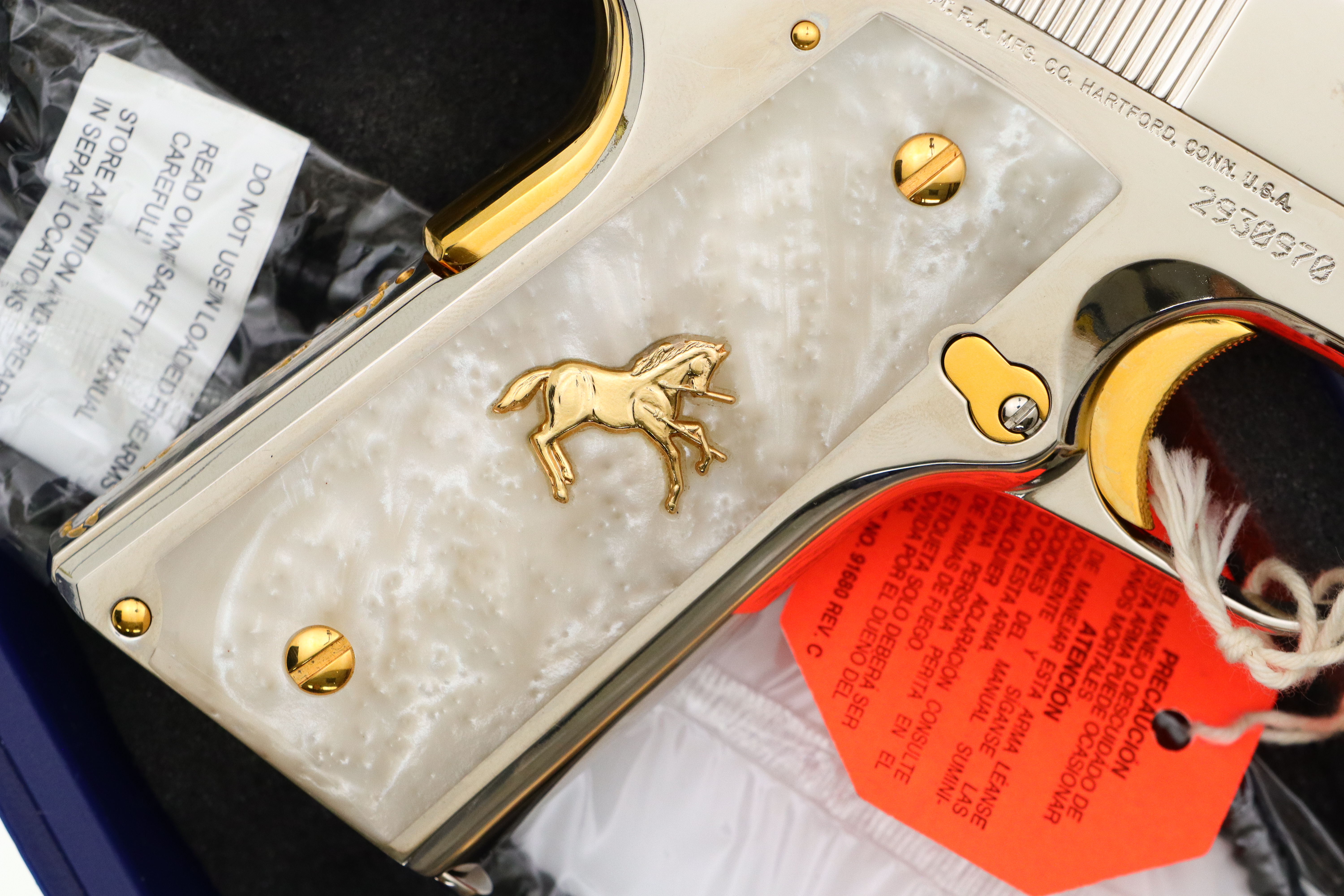 Colt, Government Model Pistol, GOLD, .38 Super, 2930970, FB01427 - Image 6