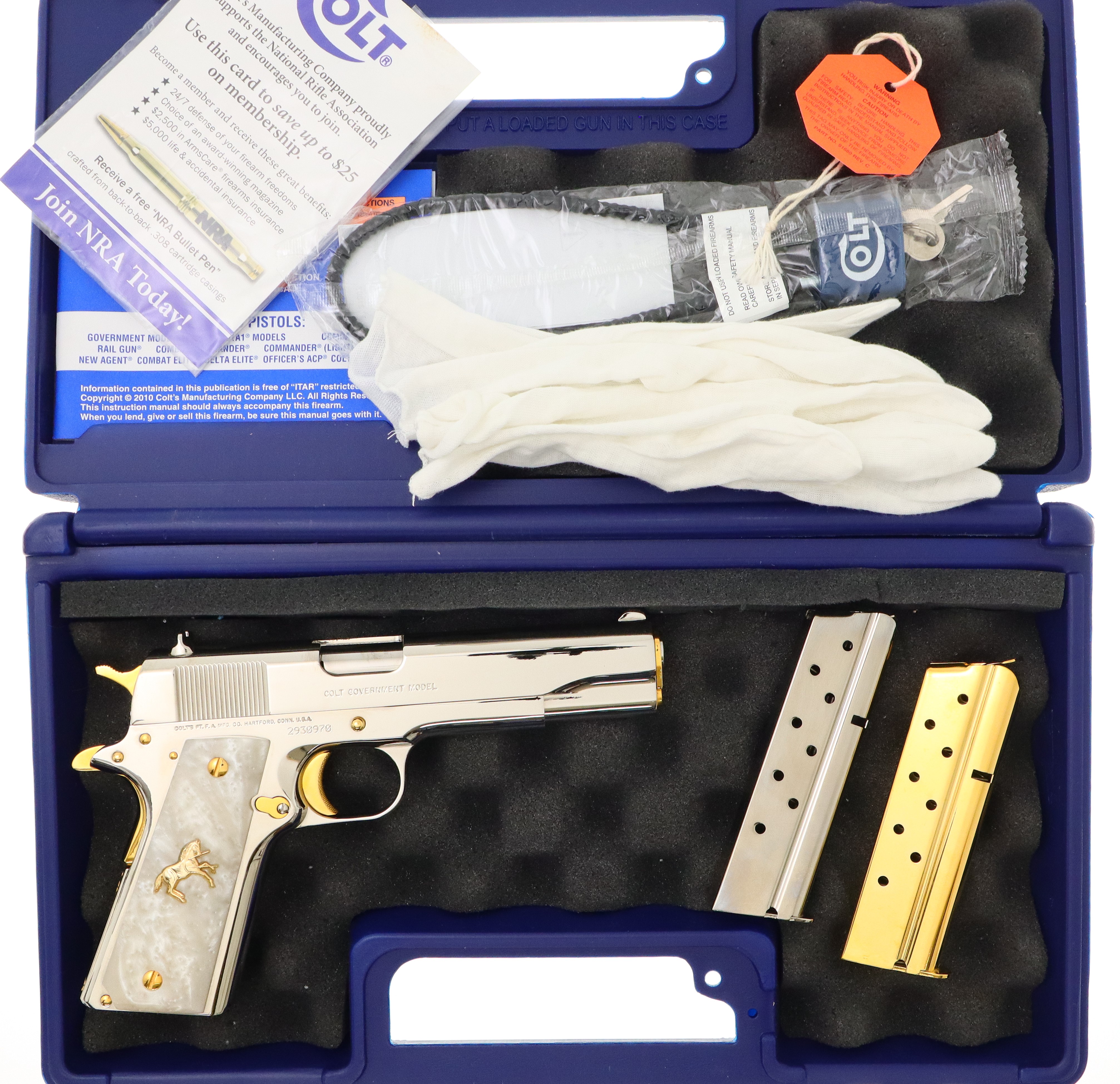 Colt, Government Model Pistol, GOLD, .38 Super, 2930970, FB01427 - Image 13