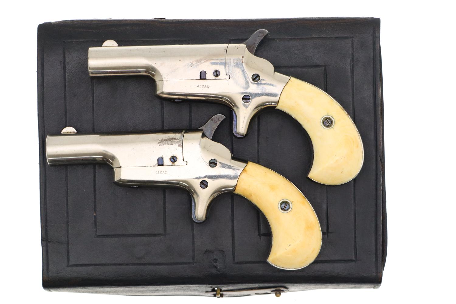 Colt Third Model Derringer Pair, .41 Caliber, 38450E, 38454E, O-124 - Image 3
