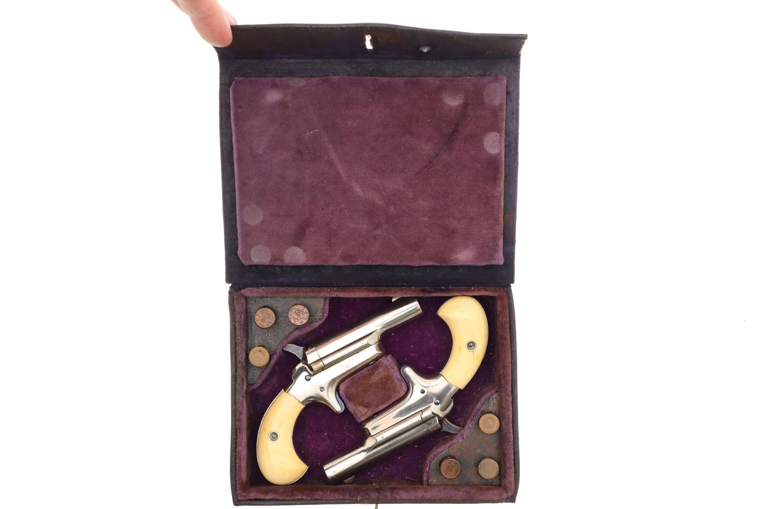 Colt Third Model Derringer Pair, .41 Caliber, 38450E, 38454E, O-124 - Image 13