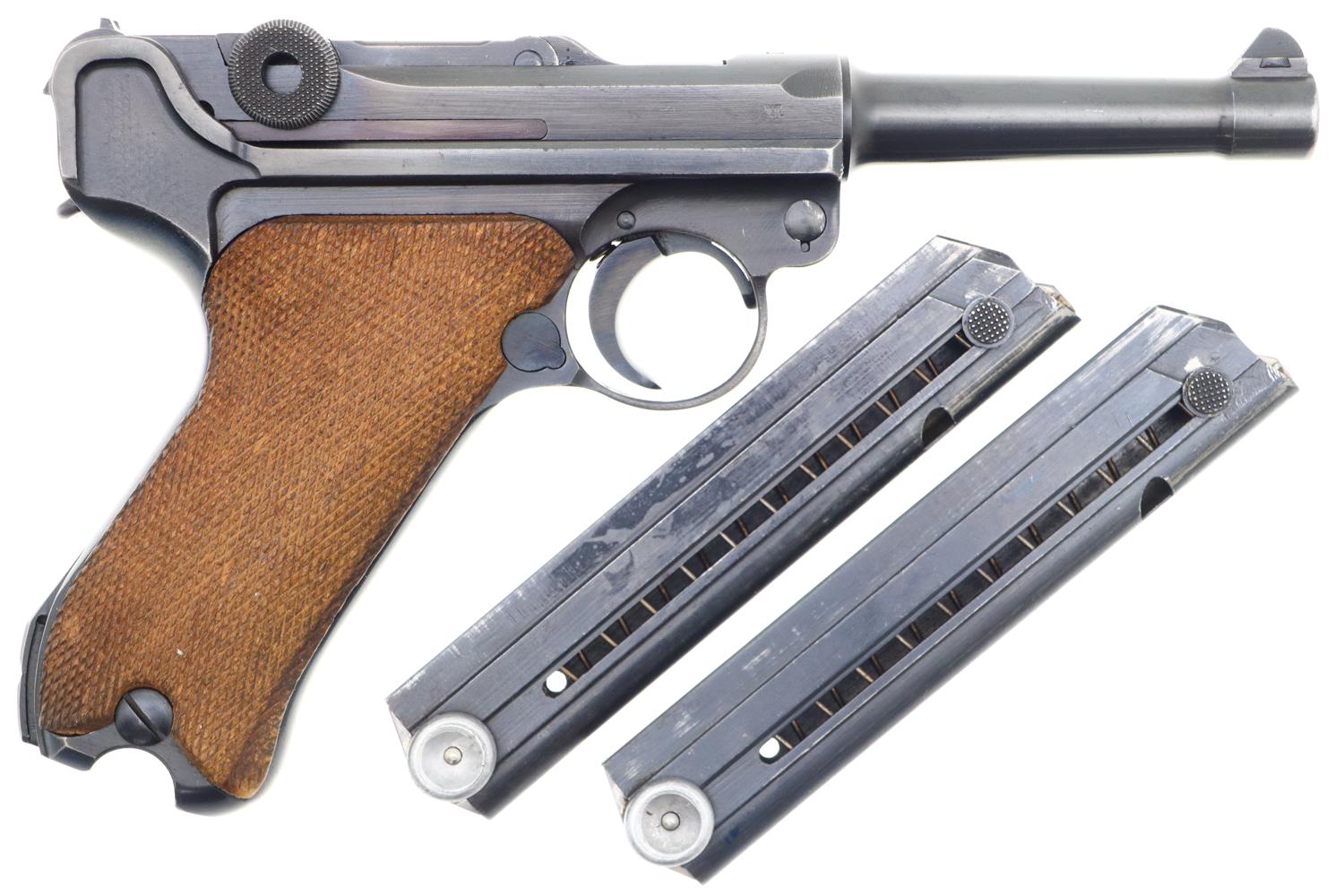 Mauser German Luger Rig, 1942, Police Eagle L, Matching Mags, FB01404 - Image 4