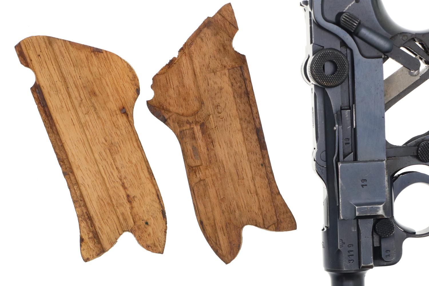 Mauser German Luger Rig, 1942, Police Eagle L, Matching Mags, FB01404 - Image 20