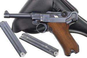 Mauser German Luger Rig, 1942, Police Eagle L, Matching Mags, FB01406