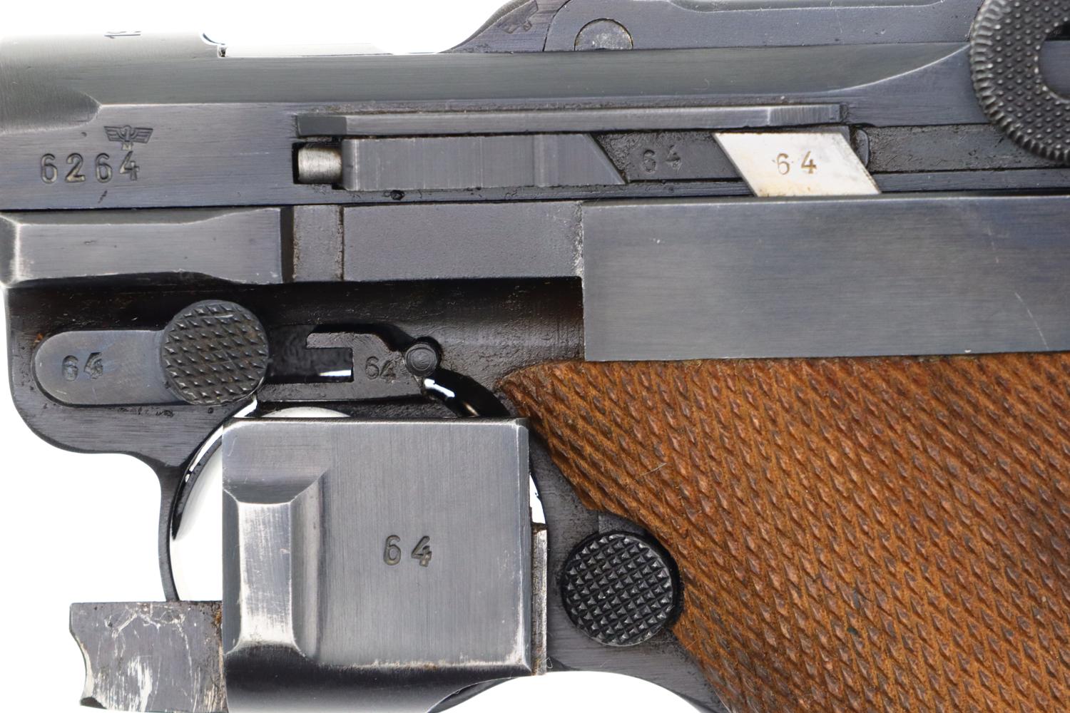 Mauser German Luger Rig, 1942, Police Eagle L, Matching Mags, FB01406 - Image 10