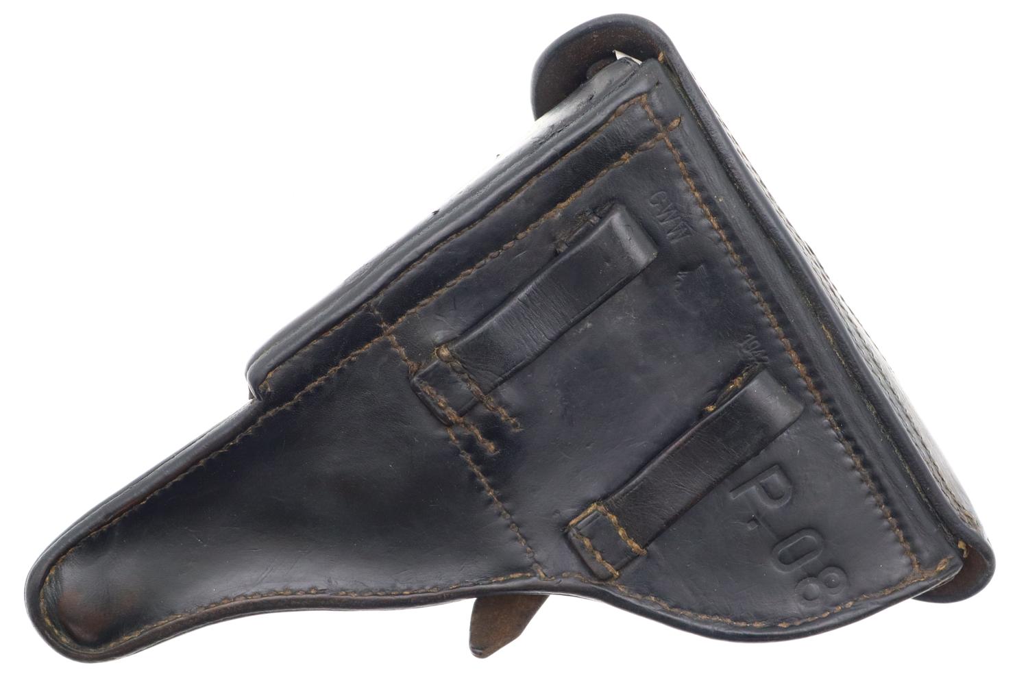 Mauser German Luger Rig, 1942, Police Eagle L, Matching Mags, FB01406 - Image 20