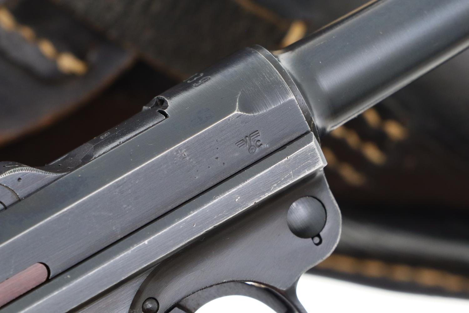 Mauser German Luger Rig, 1939, Police Eagle C, Matching Mags, FB01405 - Image 3