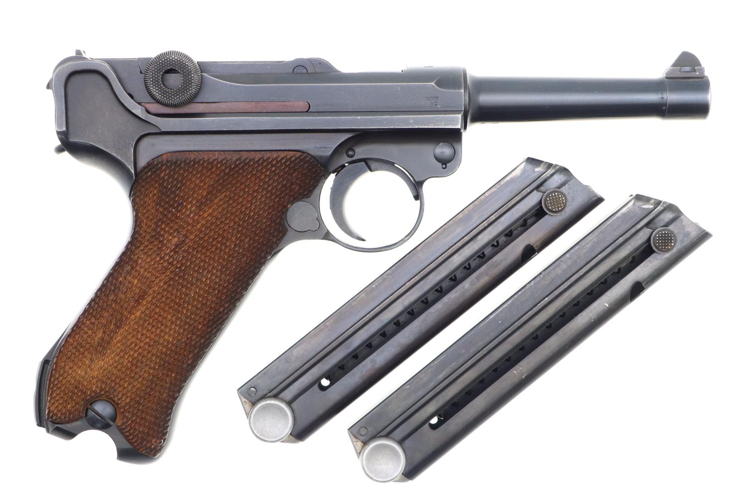 Mauser German Luger Rig, 1939, Police Eagle C, Matching Mags, FB01405 - Image 5