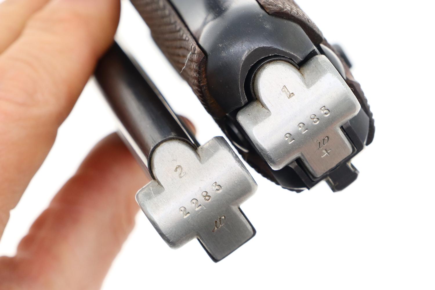 Mauser German Luger Rig, 1939, Police Eagle C, Matching Mags, FB01405 - Image 6