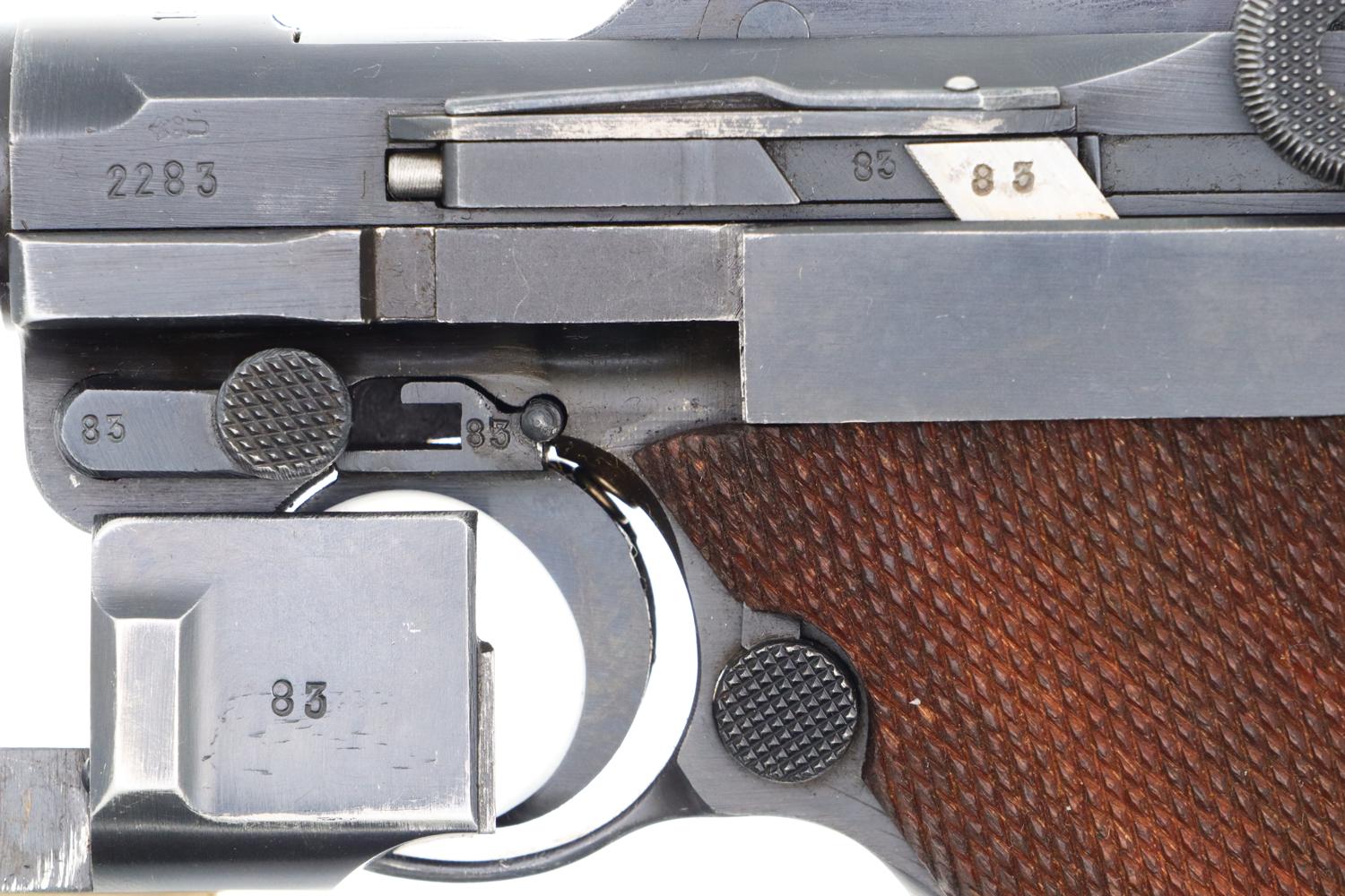 Mauser German Luger Rig, 1939, Police Eagle C, Matching Mags, FB01405 - Image 11