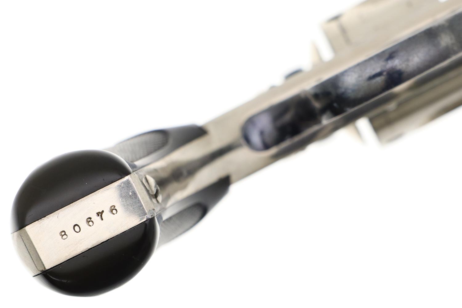 S&W, Double Action 32 Revolver, 4th Model, Nickel, 80676, FB01391 - Image 7