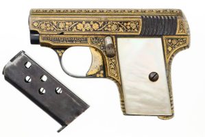 Spanish Destroyer, Gold Damascened, Cal 6.35, PCA-4