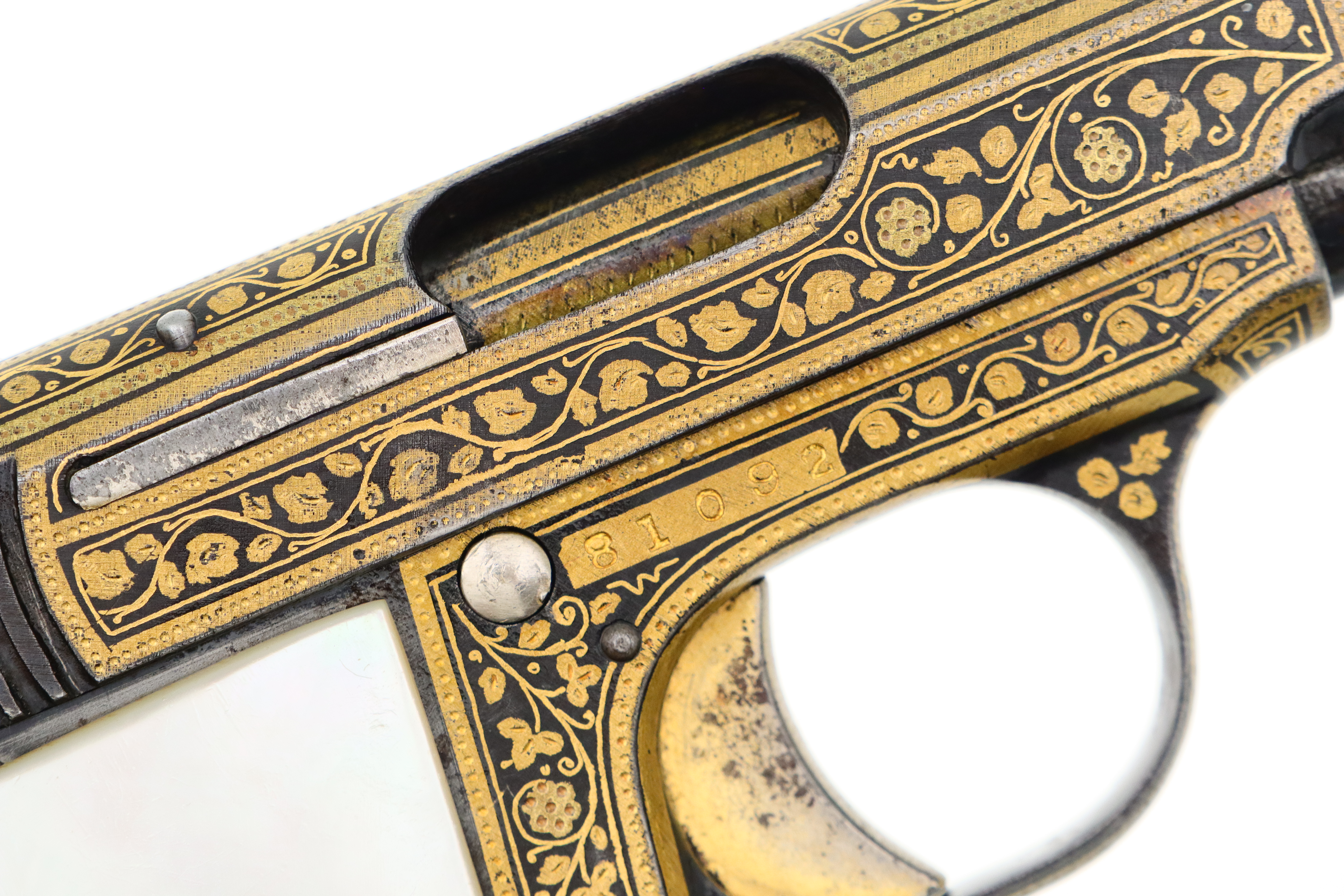 Spanish Destroyer, Gold Damascened, Cal 6.35, PCA-4 - Image 8