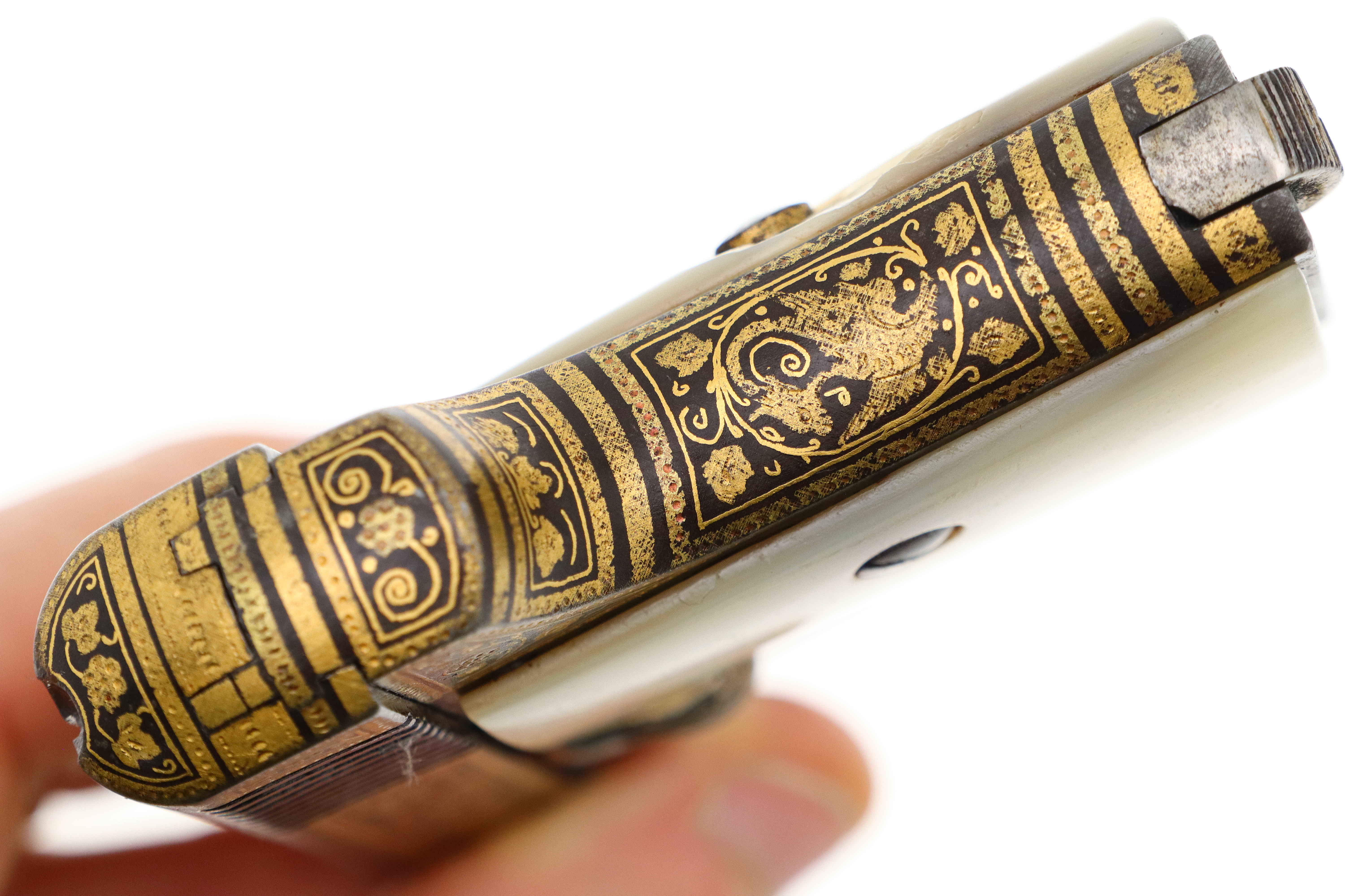 Spanish Destroyer, Gold Damascened, Cal 6.35, PCA-4 - Image 4