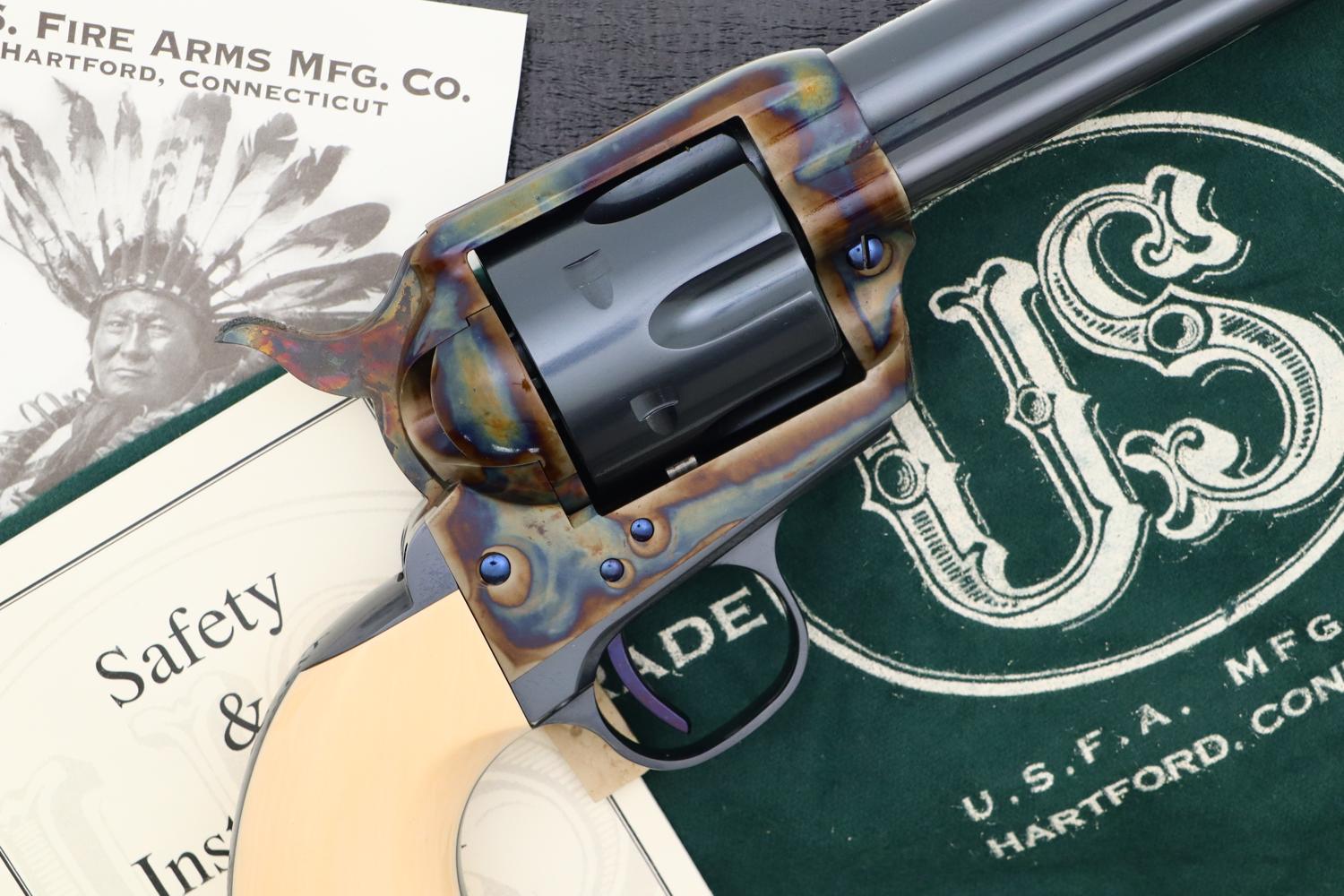 USFA SAA, Pre-war Features, Tru-Ivory Grips, Boxed, 23475, FB01600