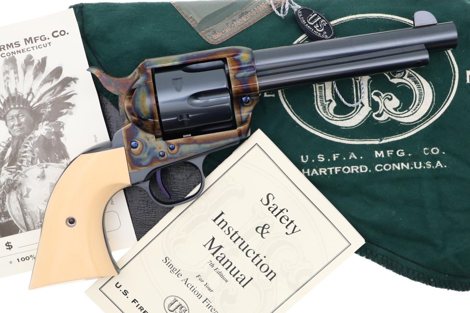 USFA SAA, Pre-war Features, Tru-Ivory Grips, Boxed, 23475, FB01600 - Image 3