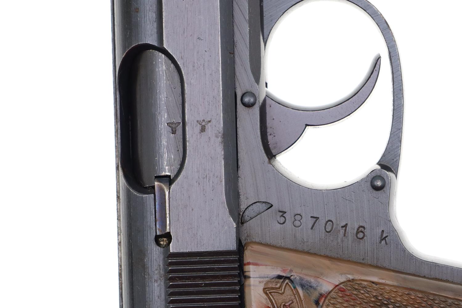 Walther PPK Pistol, WWII, Eagle/C, Grey Grip, 387016K, FB01483 - Image 3