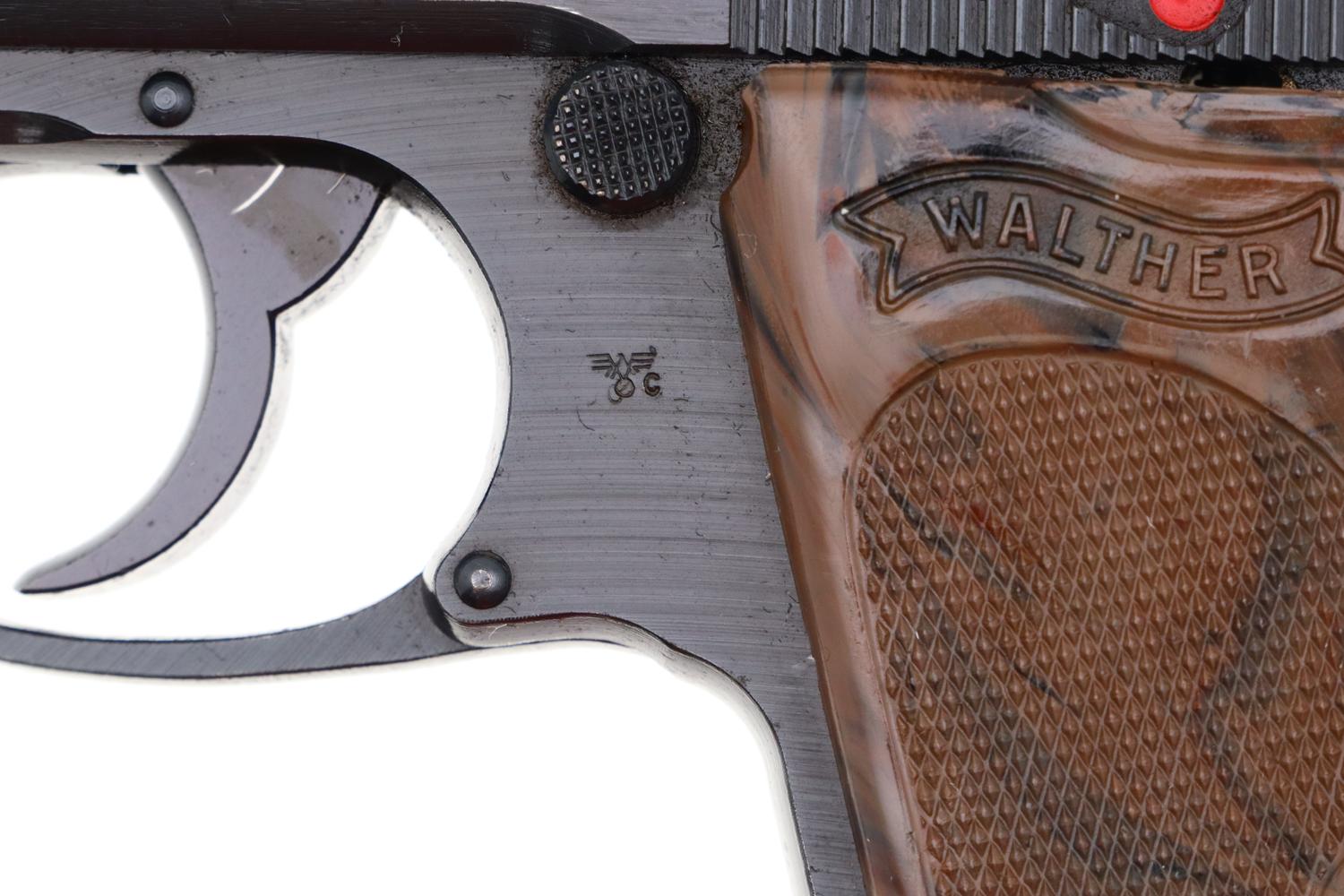 Walther PPK Pistol, WWII, Eagle/C, Grey Grip, 387016K, FB01483 - Image 5