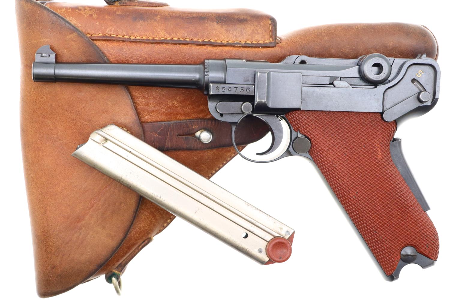 Outstanding Bern, 1929, Swiss Military, Red Grip, Holster, 54756, FB00006