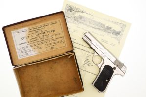 Colt 1903 Hammerless Pistol, Docs & Box, 453735, FB01640
