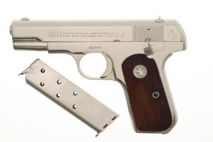 Colt 1908 Pocket Hammerless Pistol, Nickeled, .380 Colt, 92040, FB01639