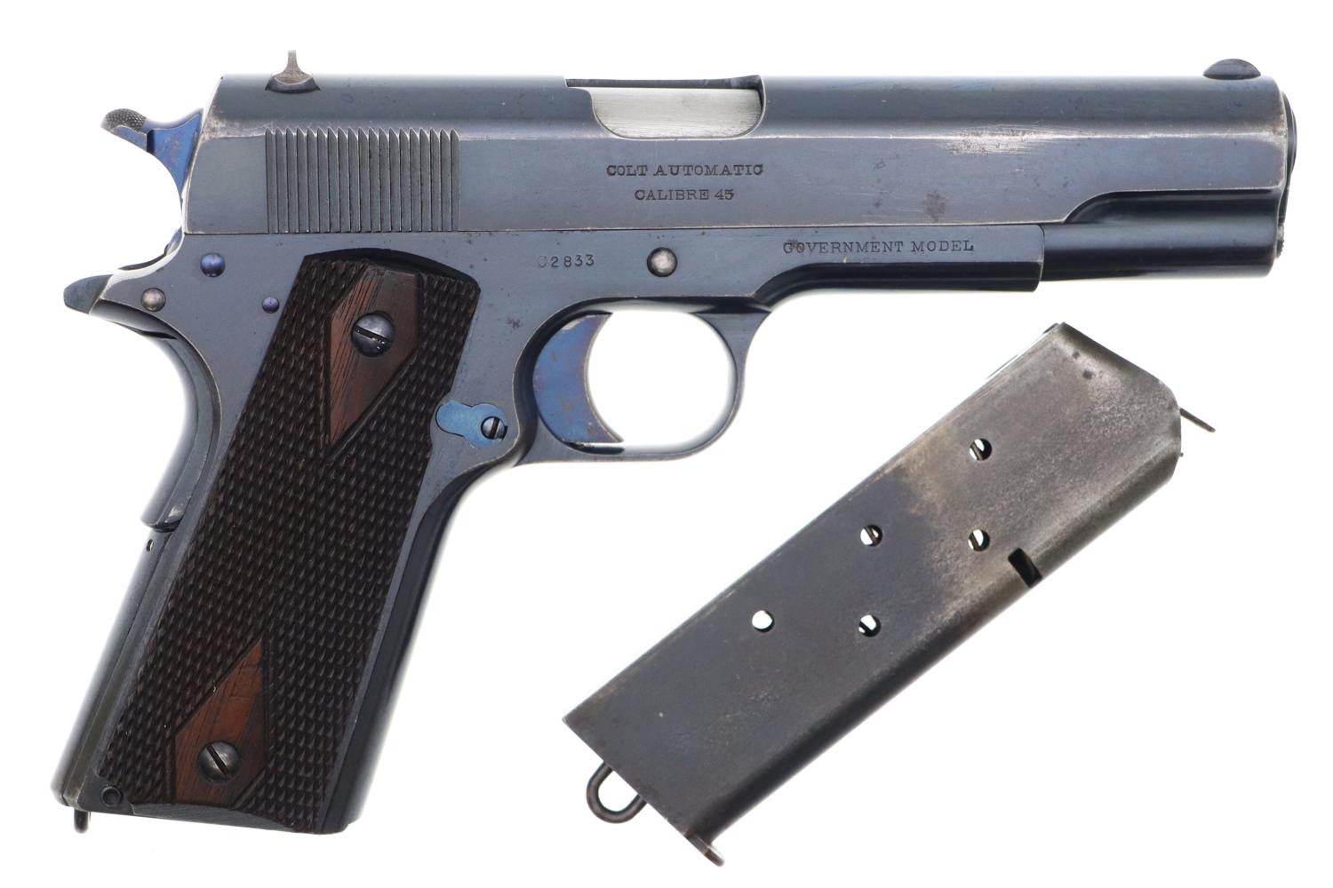Colt Government Model, Super Early, Prewar, Commercial, C2833, FB01996 - Image 2