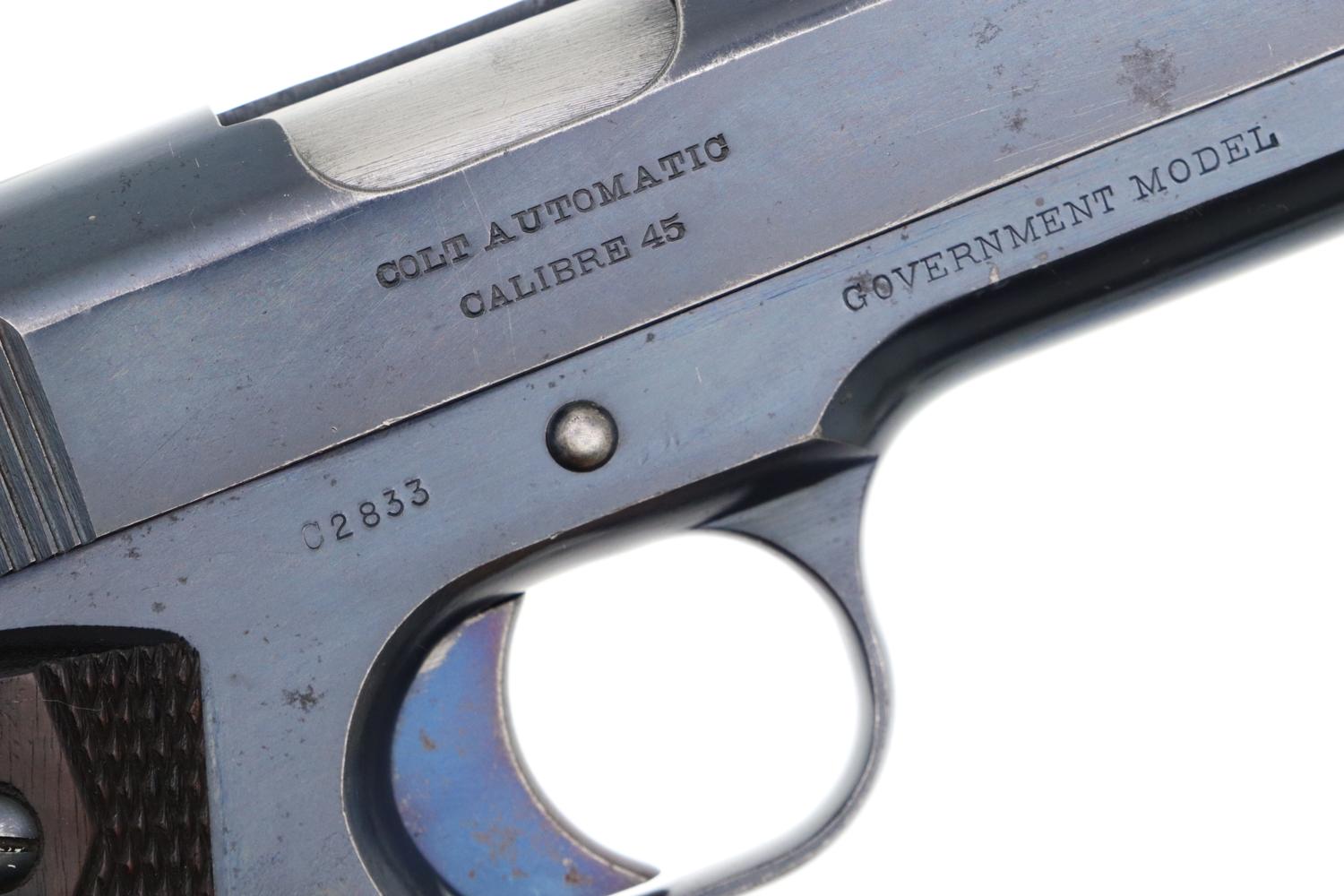 Colt Government Model, Super Early, Prewar, Commercial, C2833, FB01996 - Image 3