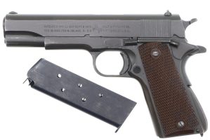 Colt 1911A1, British Lend Lease Pistol, 1943, WWII, 1195336, FB01627