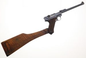 DWM Artillery Luger, 1915, Stock, WWI, German, 6881, FB01590