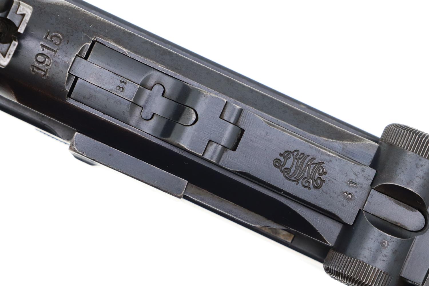 DWM Artillery Luger, 1915, Stock, WWI, German, 6881, FB01590 - Image 15