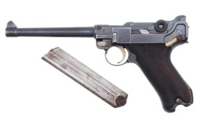 Scarce 1916-Dated DWM WWI Navy Luger, Correct Magazine, 6453, FB01591