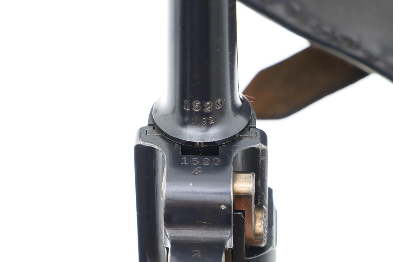 German Erfurt 1913-dated Military Luger Pistol, Holster, 1529b, FB00308 - Image 6