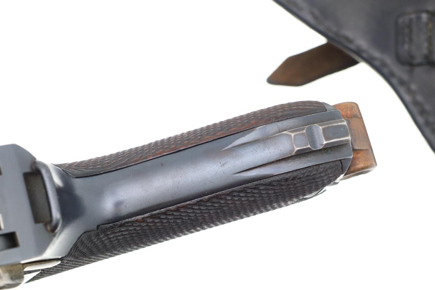 German Erfurt 1913-dated Military Luger Pistol, Holster, 1529b, FB00308 - Image 9