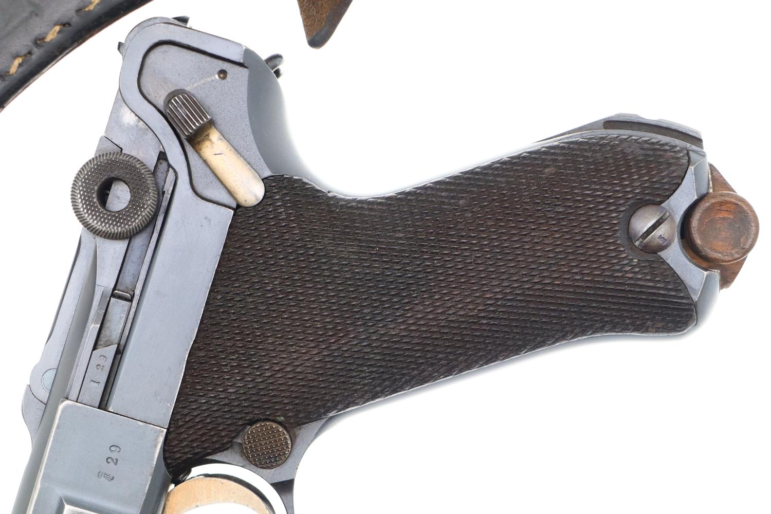 German Erfurt 1913-dated Military Luger Pistol, Holster, 1529b, FB00308 - Image 12