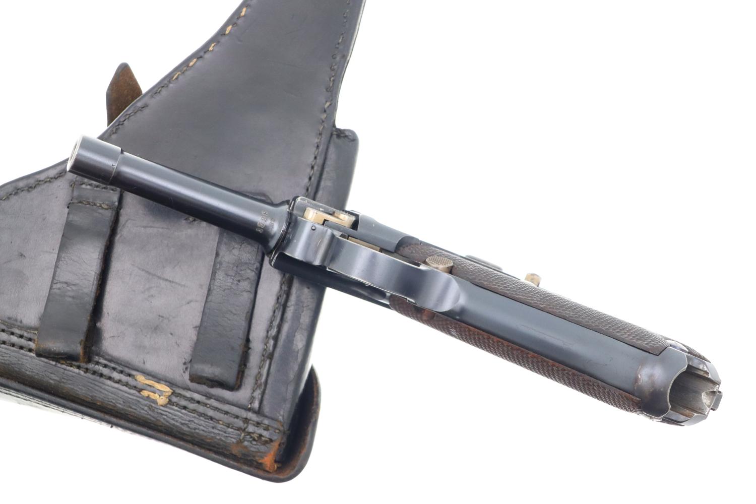 German Erfurt 1913-dated Military Luger Pistol, Holster, 1529b, FB00308 - Image 14