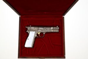 FN High Power, Engraved, Wooden Box, 245RR28964, FB01622