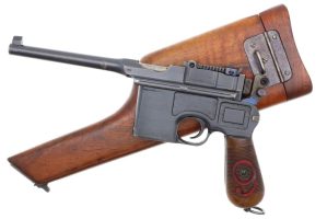 Mauser C96 Broomhandle, Red 9, Full Rig, 43078, FB01677