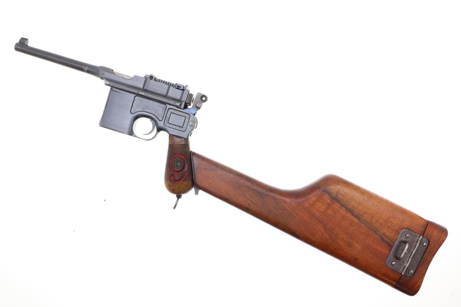 Mauser C96 Broomhandle, Red 9, Full Rig, 43078, FB01677 - Image 5